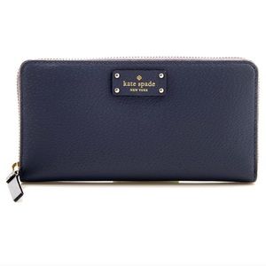 NWT Kate Spade NEDA Grove Street Wallet Navy Blue
